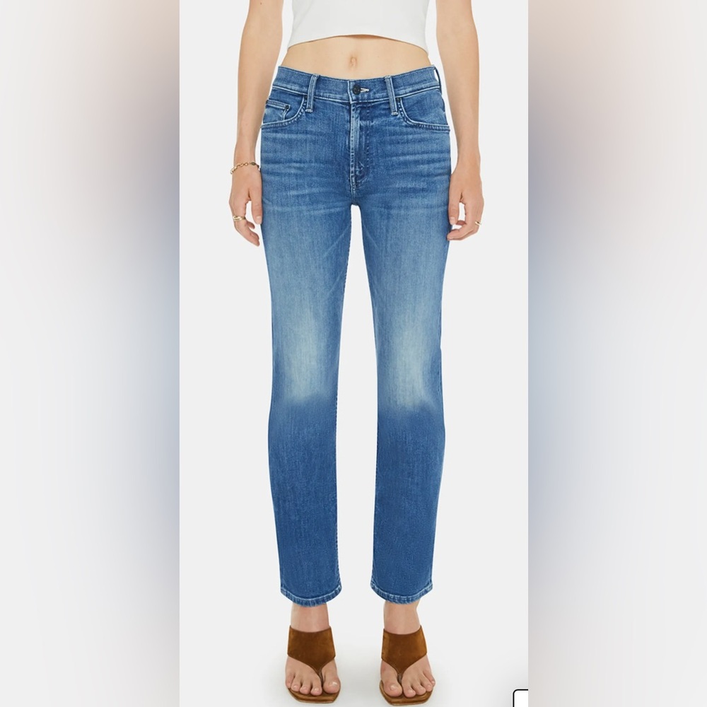 MOTHER Denim The Rider Mid Rise Ankle Straight Leg Jeans size 29 new with tags